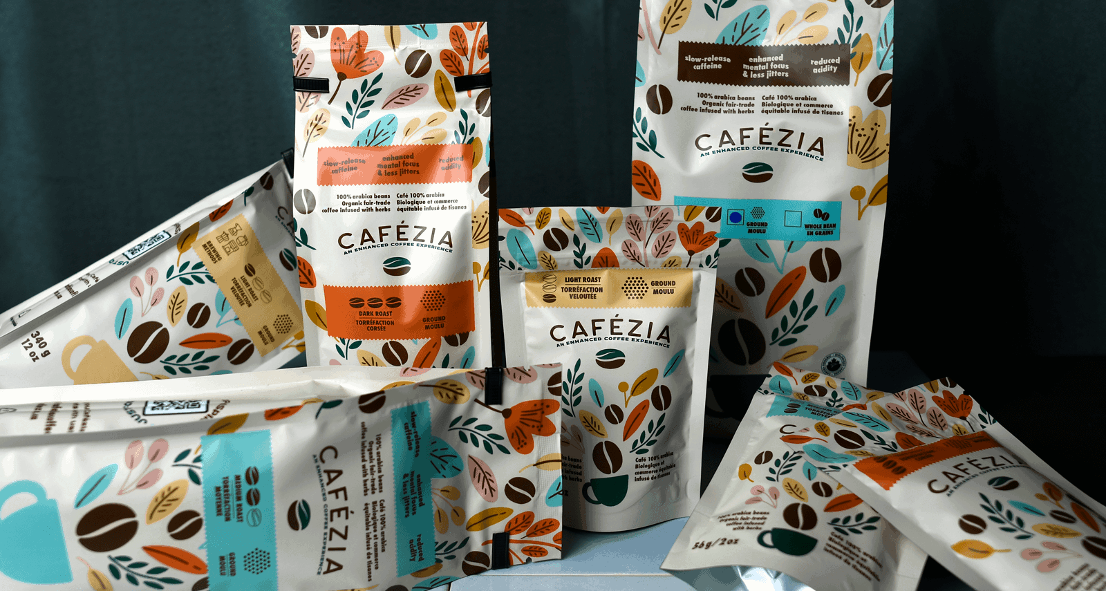 RGD Rebranding by Eye Candy Design for Herbinfused Coffee